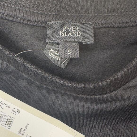 NWT River Island Paris sequined crew sweatshirt size Small - Picture 5 of 8